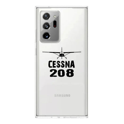 Cessna 208 & Plane Transparent Silicone Samsung S & Note aviation themed transparent Samsung Galaxy S/Note case for Samsung G.