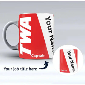 Swoop Airlines Designed Ceramic White Mugs