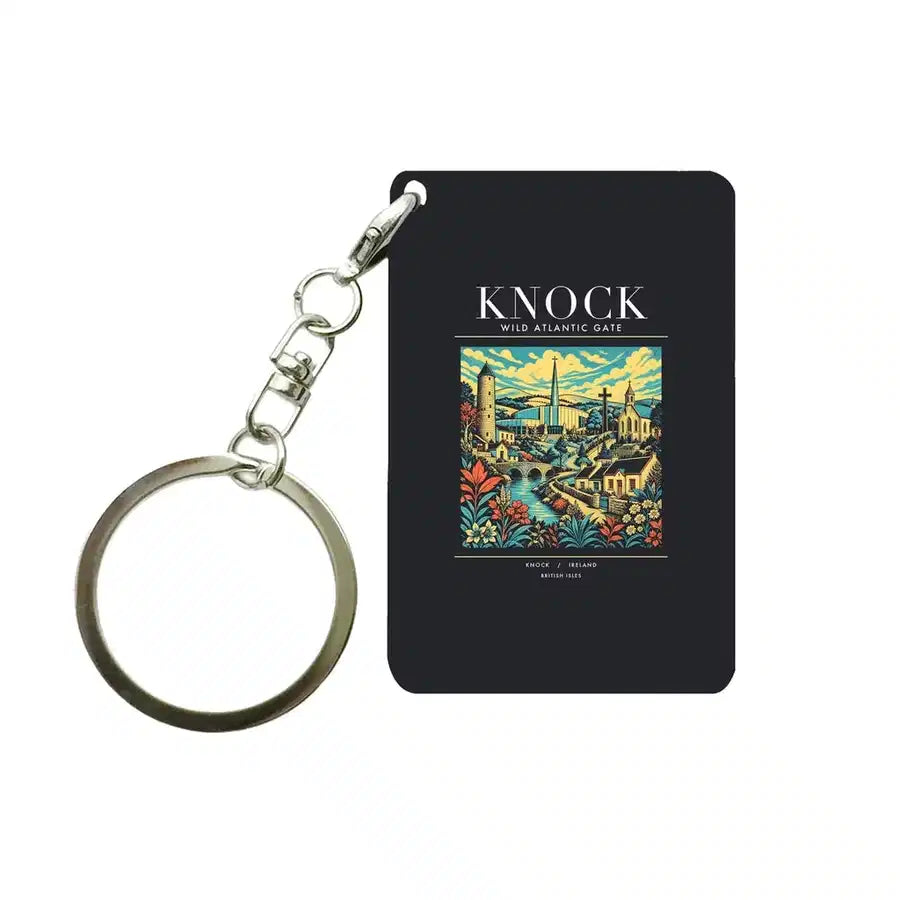 KNOCK - Poster - Key Chain - Black