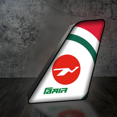 Biman Bangladesh Led Aircraft Tail aviation design on premium acrylic with LED 3D aircraft tail lamp.