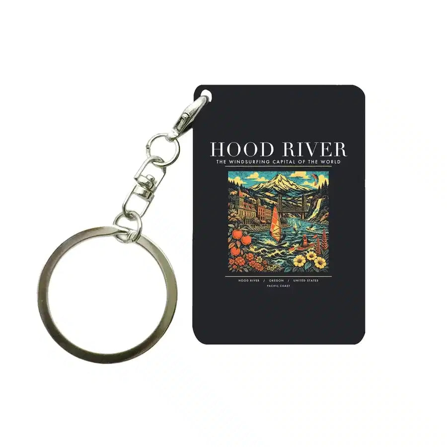 HOOD RIVER - Poster - Key Chain - Black