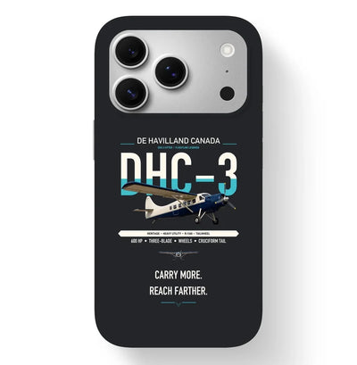 DHC-3 Otter design on black magsafe iphone case, for iPhone 17 Pro