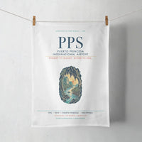 Thumbnail for Puerto Princesa International Airport (PPS) design on white towel