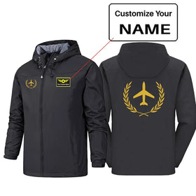 Leaf & Airplane Rain Jackets & Windbreakers