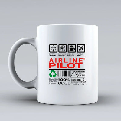 Customisable Airline Pilot Label Mug - view 2