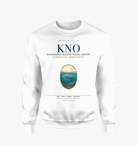 Thumbnail for Kualanamu International Airport Medan (KNO) design on white sweatshirt