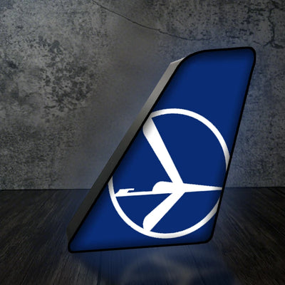 LOT Polish Airlines Led Aircraft Tail aviation art 3D aircraft tail lamp in premium acrylic with LED.