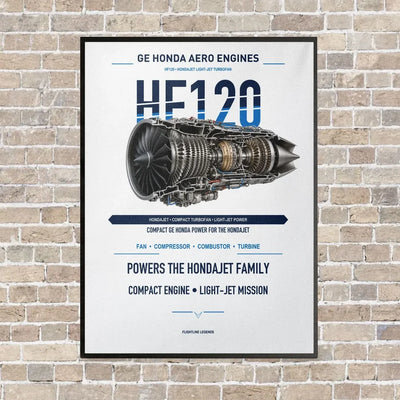 HF120 vertical canvas print - framed - white background