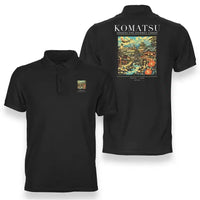 Thumbnail for KOMATSU - Poster - Double-Side Polo - Black