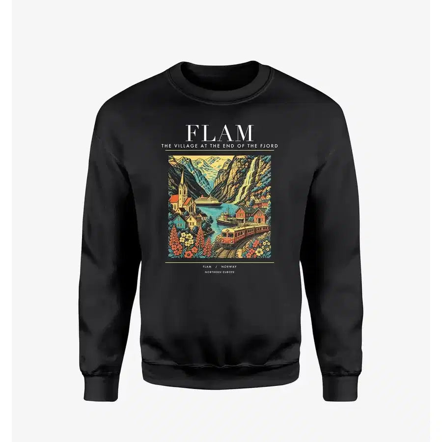 FLAM - Poster - Sweatshirt - Black