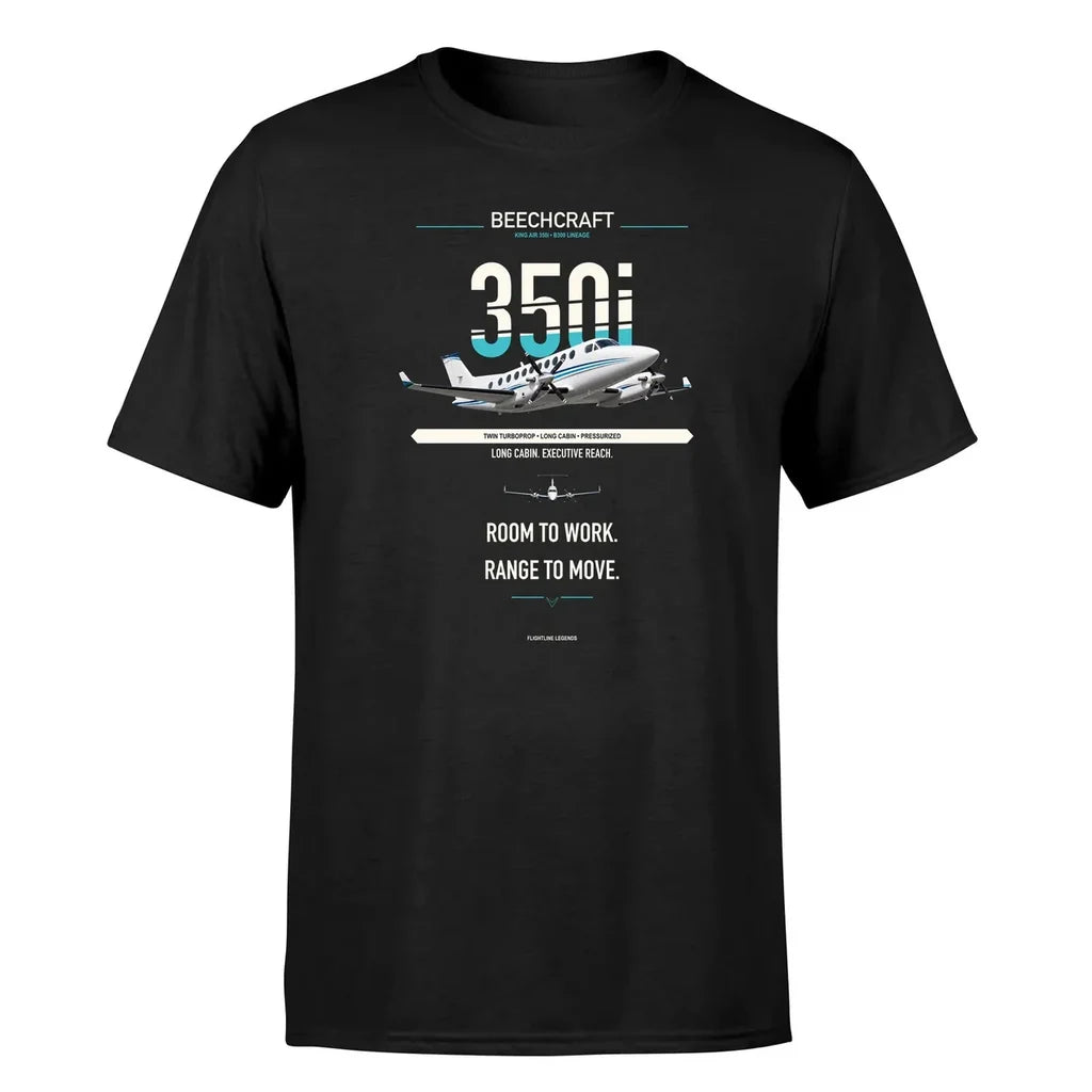 King Air 350i design on black single side