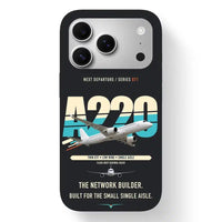 Thumbnail for Airbus A220-300 Case design on black iphone case