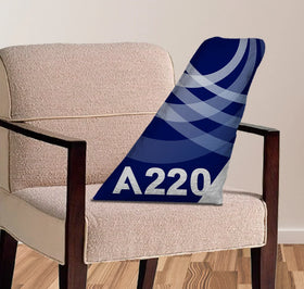 Airbus A220 Aircraft Tail Pillows