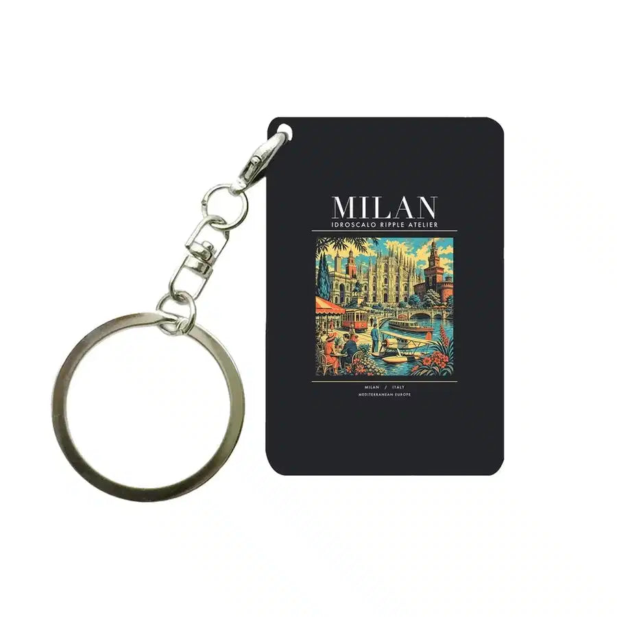 MILAN - Poster - Key Chain - Black