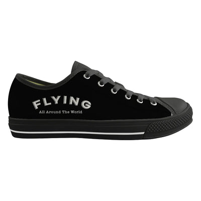 Flying All Around The World Canvas Shoes