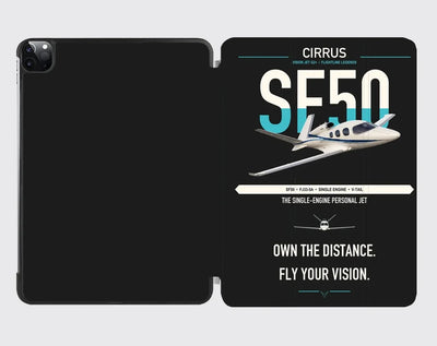 Cirrus Vision Jet G2+ design on black ipad tablet case