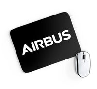 Thumbnail for Airbus & Text aviation design on neoprene with anti-slip base mouse pad.