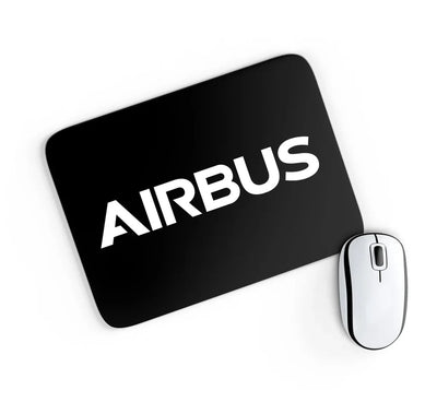 Airbus & Text aviation design on neoprene with anti-slip base mouse pad.