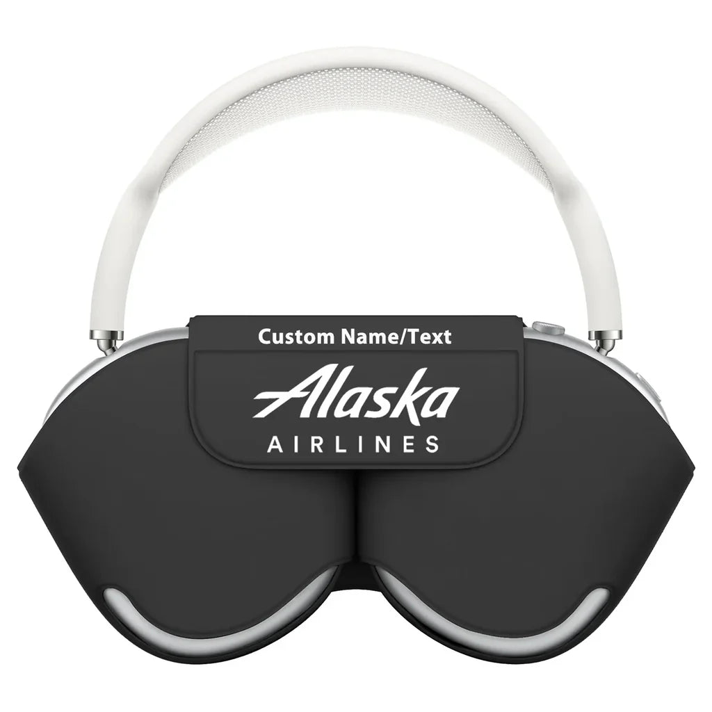 Alaska Airlines aviation themed AirPods Max case for AirPods Max.