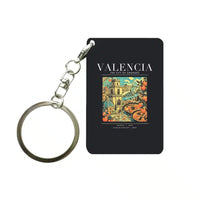 Thumbnail for VALENCIA - Poster - Key Chain - Black