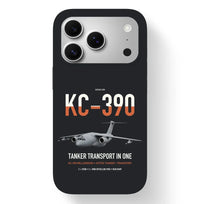 Thumbnail for Embraer KC-390 Millennium design on black magsafe iphone case, for iPhone 17 Pro