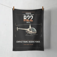 Thumbnail for Robinson R22 Beta II design on black towel