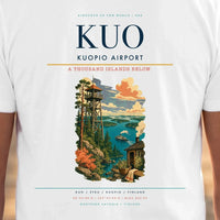 Thumbnail for Kuopio Airport (KUO) double-side t-shirt design close-up cover