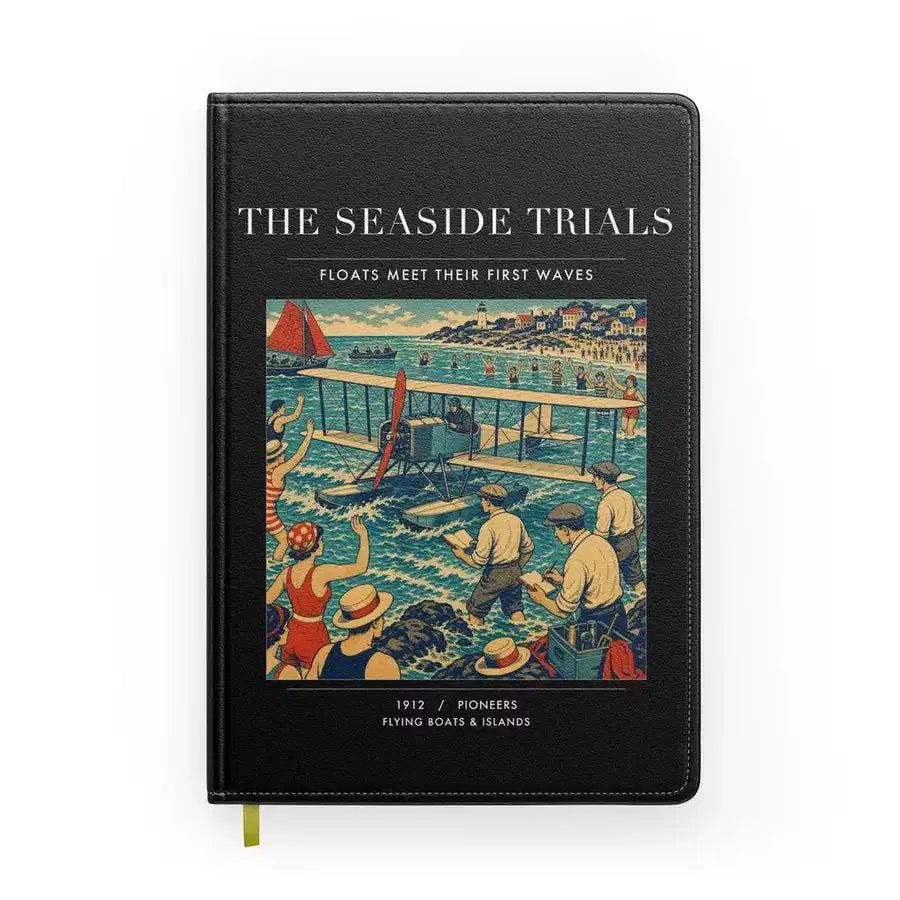 VINTAGE G4328 - The Seaside Trials - Designed Notebooks design on black