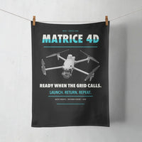 Thumbnail for DJI Matrice 4D design on black towel