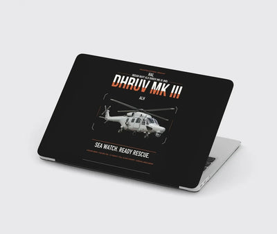 HAL ALH Dhruv Mk III design on black MacBook case