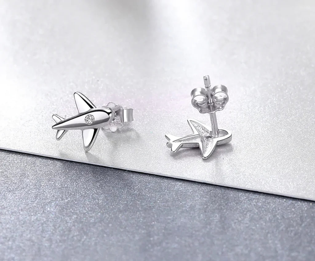 Airplane Shape Earrings - view 2