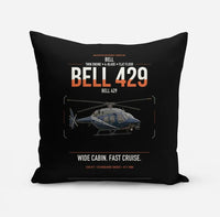 Thumbnail for Bell 429 design on black pillow