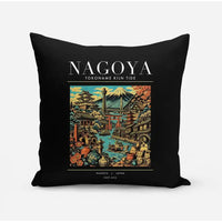 Thumbnail for NAGOYA - Poster - Pillow - Black