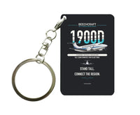Thumbnail for Beechcraft 1900D Key Chain design on black key chain