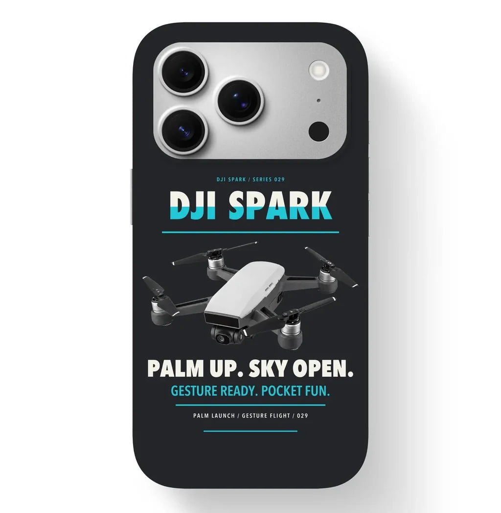 DJI Spark Case design on black iphone case