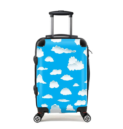 Amazing Clouds Cabin Size aviation design luggage, durable shell construction.