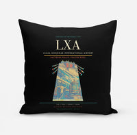 Thumbnail for Lhasa Gonggar International Airport (LXA) design on black pillow