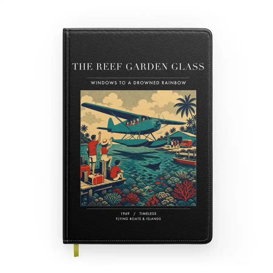 VINTAGE G4410 - The Reef Garden Glass - Designed Notebooks design on black