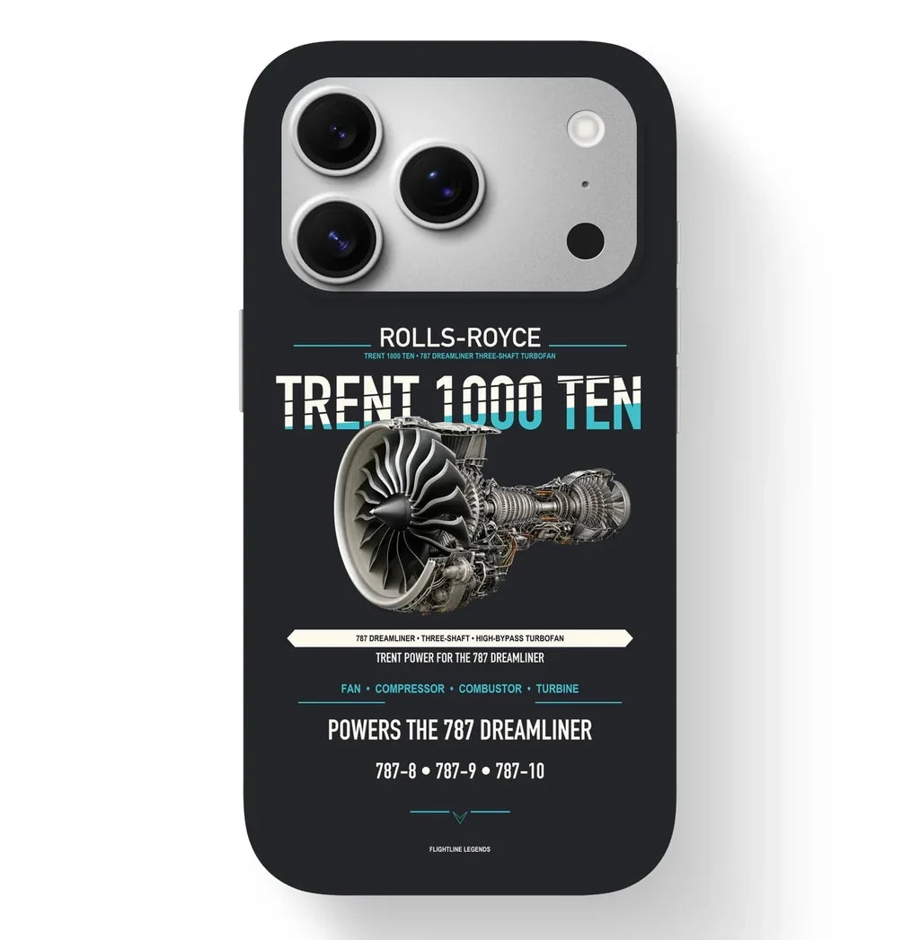 TRENT 1000 TEN Case design on black iphone case