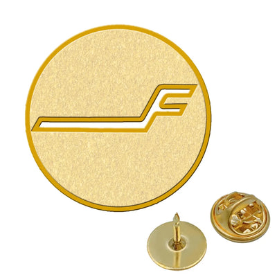 Finnair Airlines aviation hollow pin in polished alloy.