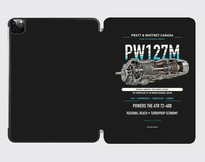 PW127M design on black ipad tablet case