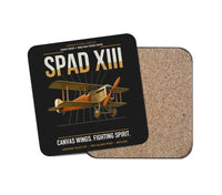 Thumbnail for SPAD XIII design on black 1 piece coaster