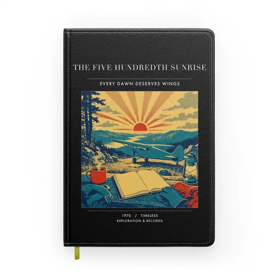 VINTAGE G4500 - The Five Hundredth Sunrise - Designed Notebooks design on black