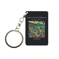Thumbnail for VINTAGE G4057 - The Lagoon Terminal - Designed Key Chain design on black