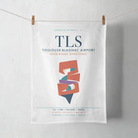 Thumbnail for Toulouse-Blagnac Airport (TLS) design on white towel