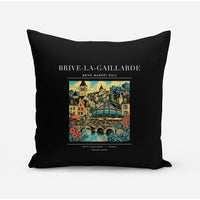 Thumbnail for BRIVE-LA-GAILLARDE - Poster - Pillow - Black