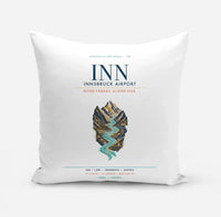 Thumbnail for Innsbruck Airport (INN) design on white pillow