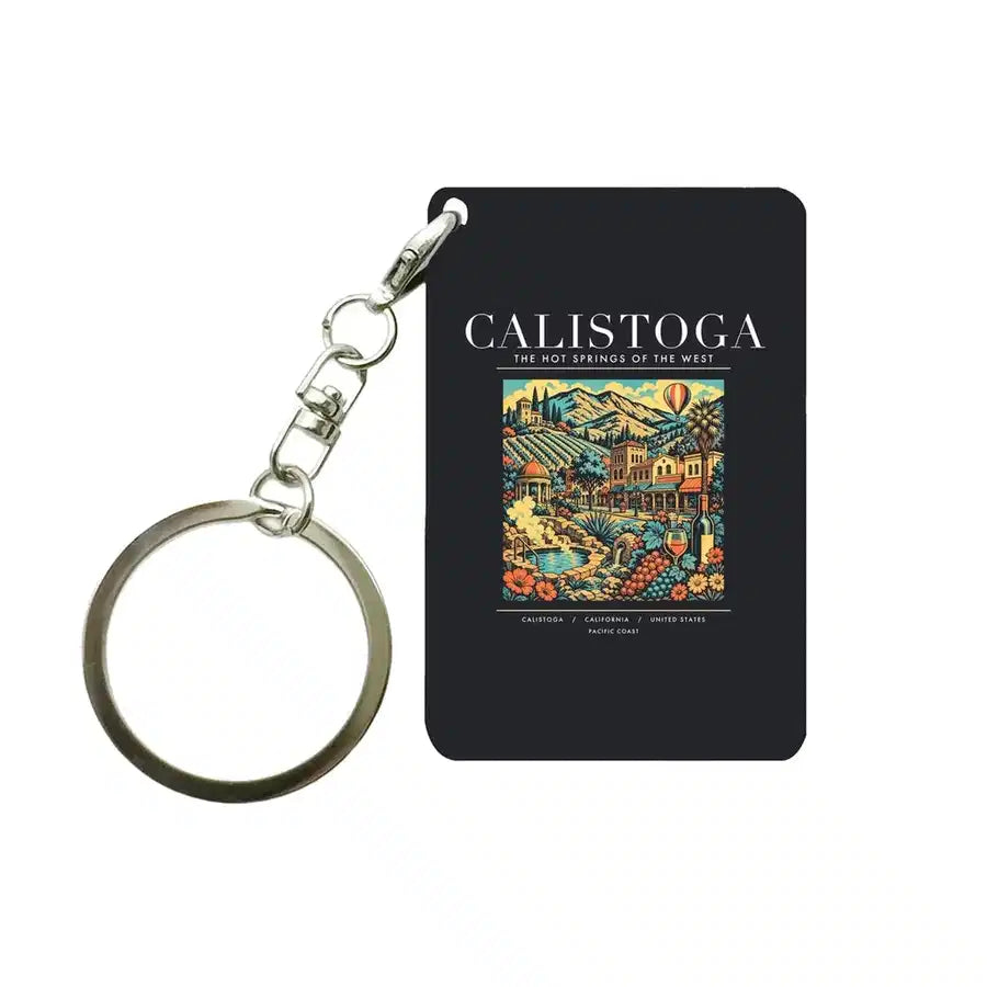 CALISTOGA - Poster - Key Chain - Black