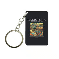 Thumbnail for CALISTOGA - Poster - Key Chain - Black
