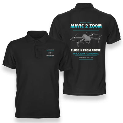 DJI Mavic 2 Zoom design on black polo